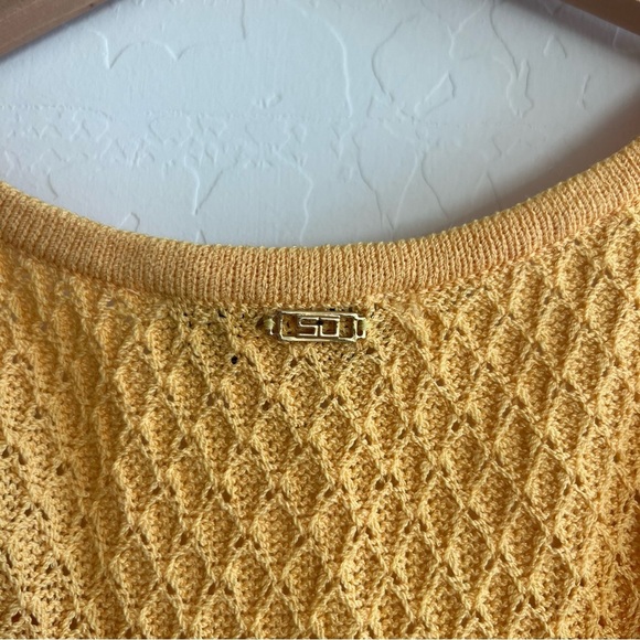 Vintage orange St. John Sport wool blend knitted top - Picture 5 of 6